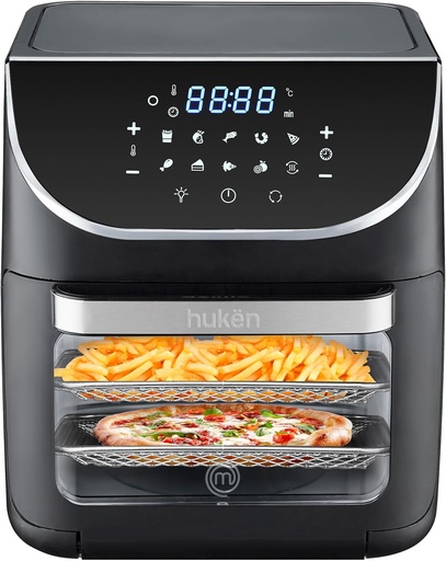 [MK-AFO-12T] HORNO FREIDORA DE AIRE DIGITAL COOK 12L 10 FUNCIONES PANEL TOUCH 