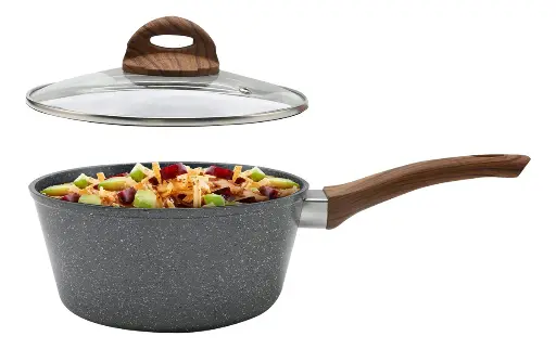 [MA-SPAN-2GW] OLLA DE 1.2 L GRANITO Y MADERA 