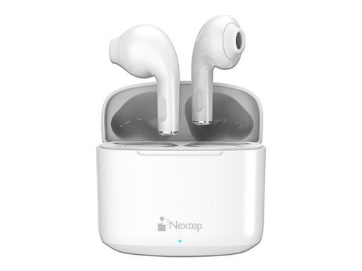 [NE-428B] NEXTEP BUDS, AUDÍFONOS TWS BLUETOOTH, CONTROL TÁCTIL, HASTA 20H DE BATERÍA, ALCANCE 10M, IPX4, COLOR BLANCO