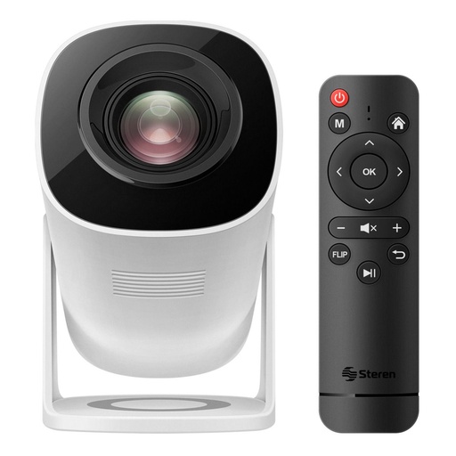 [PRO-260] STEREN MINI PROYECTOR MULTIMEDIA, RESOLUCIÓN HD 720P, PROYECCIÓN 35"-100", 110 LÚMENES ANSI, ENTRADAS HDMI/USB, BLUETOOTH, CONTROL REMOTO