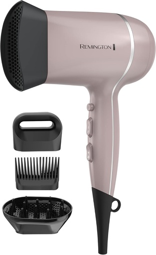 [D20A110F] REMINGTON SECADORA DE CABELLO PROFESIONAL, CERAMICA IONICA, MOTOR 1900W, 3 TEMPERATURAS/2 VELOCIDADES, BOTÓN DE AIRE FRIO 